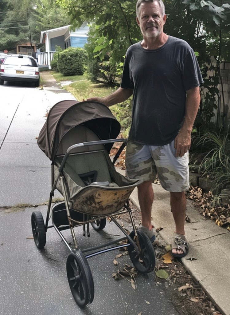 POOR WIDOWED DAD BUYS OLD STROLLER AT FLEA MARKET — HEARS CRACKLING SOUND AS HE PUTS BABY IN IT