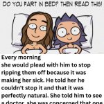 JOKE OF THE DAY: Do you fart in bed?