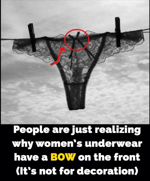 People left ‘mind blown’ over purpose of bows on women’s underwear