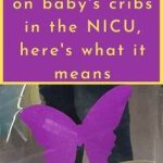 You need to know what it means when you see a purple butterfly sticker near a newborn