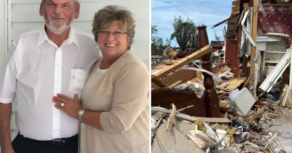 Couple who lost their arms in tornado reunites