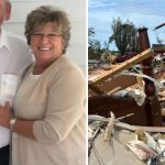 Couple who lost their arms in tornado reunites