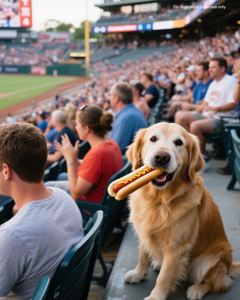 MY DOG STOLE A HOT DOG AT THE BALLGAME—BUT INSTEAD OF GETTING MAD, THE CROWD DID SOMETHING I NEVER EXPECTED