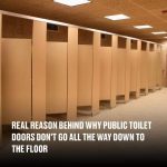 Why Public Bathroom Doors Don’t Reach the Floor?