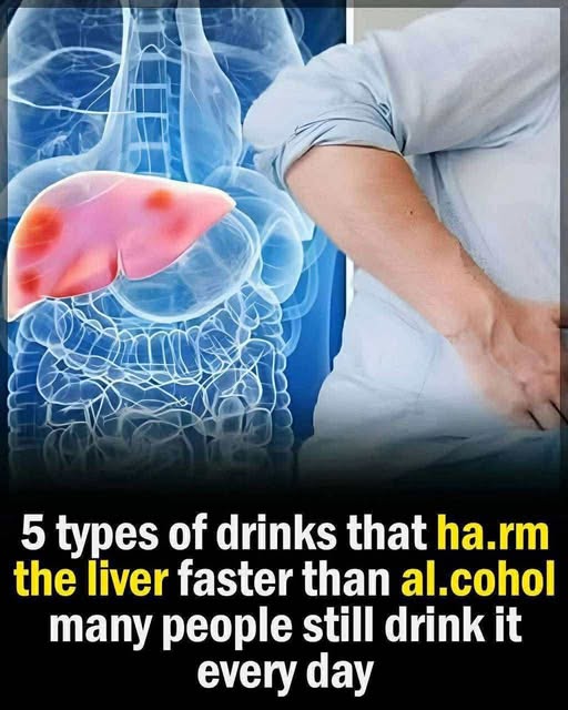 5 Common Drinks That Can Damage Your Liver Just Like Alcohol