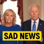 Joe Biden with tears in his eyes make the sad announcement.