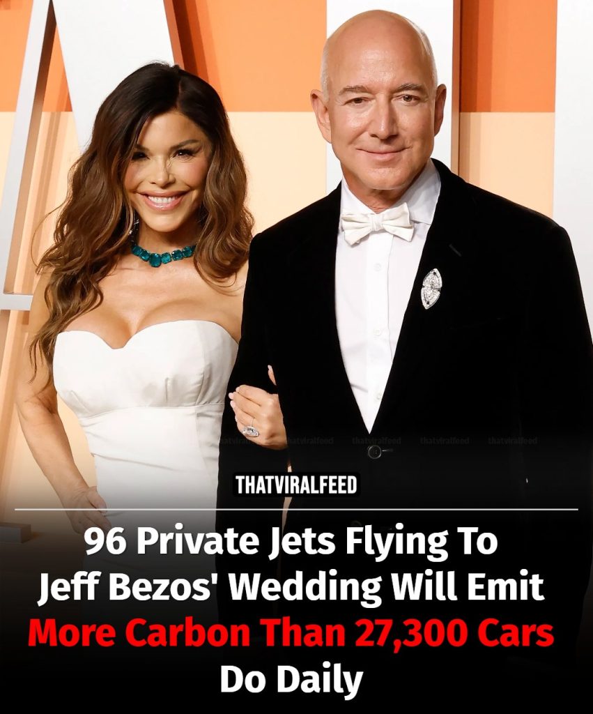 Private Jets Flying To Jeff Bezos’ Wedding Will Create More Carbon Than What 27,300 Cars Emit In A Day