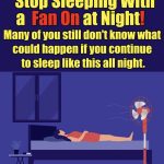 Why using a fan at night can disrupt your sleep