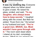 My Father Revealed My Biggest Secret at My Wedding to Humiliate Me – My Fiancé’s Response Brought Me to Tears