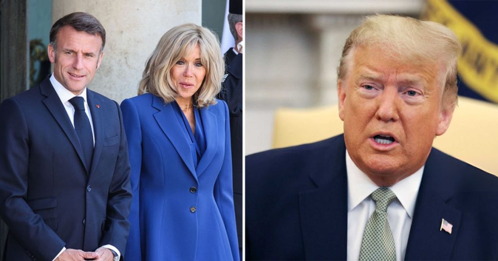 President Trump addresses plane incident with Macron and his wife