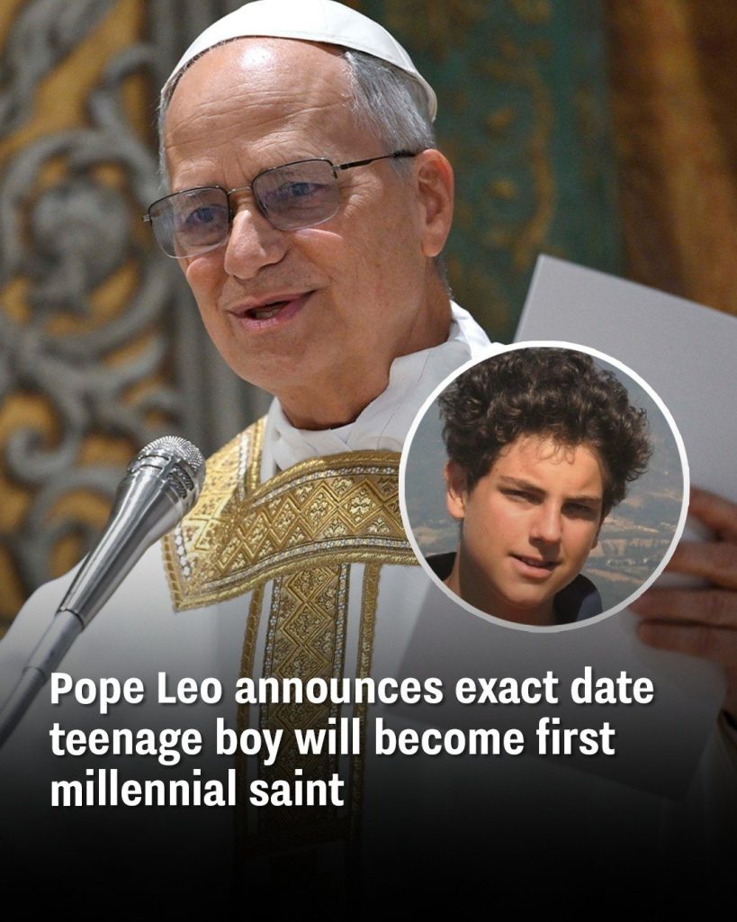 Pope Leo announces exact date teenage boy will become first Millennial saint