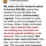 My Sister and Her Husband Refused to Pay Back a Huge Debt — But Karma Hit Them Harder Than Ever