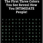 Color test: First color you see can say a lot about you