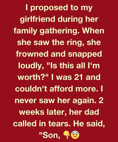 I proposed to my girlfriend during her family gathering