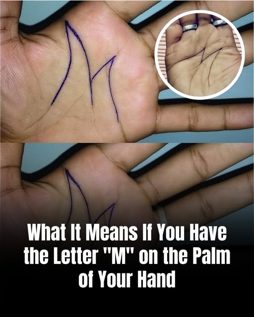 Having the letter M on the Palm of your hand means that… See more