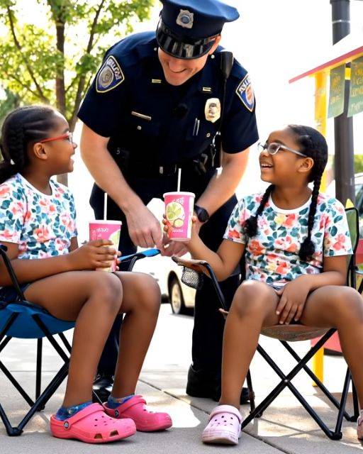 A Neighbor Called The Cops On Two Little Girls Selling Lemonade—But She Picked The Wrong Officer