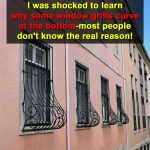 What’s The Purpose Of Curved “Potbelly” Window Grills? The Surprising History And Function Behind The Design