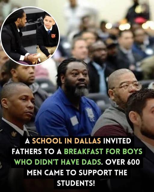 Each year, Dr. Billy Earl Dade Middle School in Dallas, Texas, holds a “Breakfast with Dads” event to encourage fathers and father figures to connect with their students. Many of these students come from challenging backgrounds.