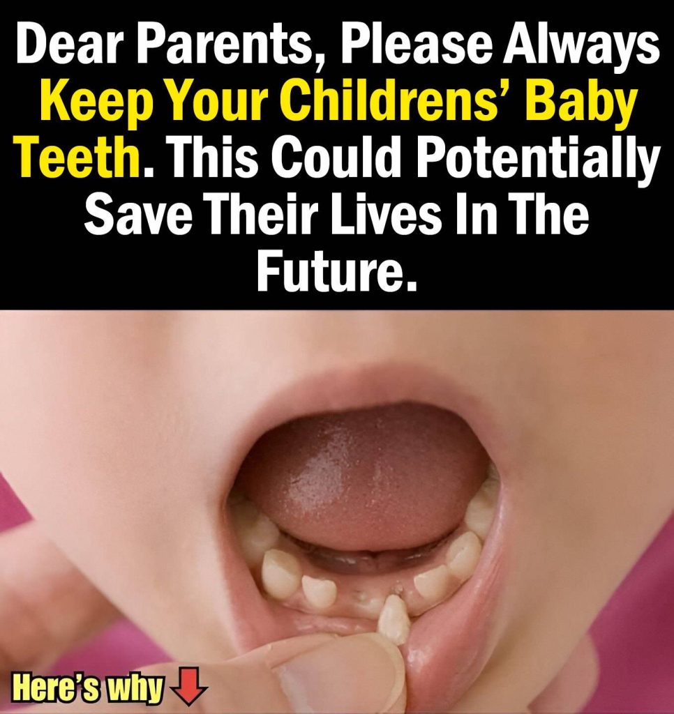 Attention, Parents! You Might Want To Hold On To Your Kids’ Baby Teeth