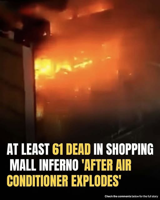 Over 60 killed after fire rips through newly opened mall in Iraq following AC explosion