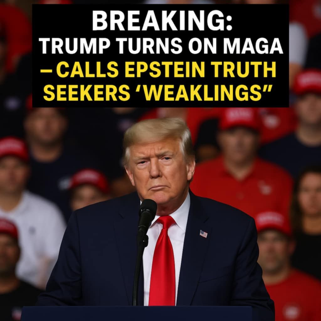 Trump Calls Epstein Case a ‘Hoax,’ Slams Supporters as ‘Weaklings’