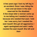 She Said I Was “Faking It” For A Seat—Then The Conductor Stepped In