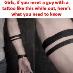 ‘Hidden’ meaning behind popular double arm band tattoo