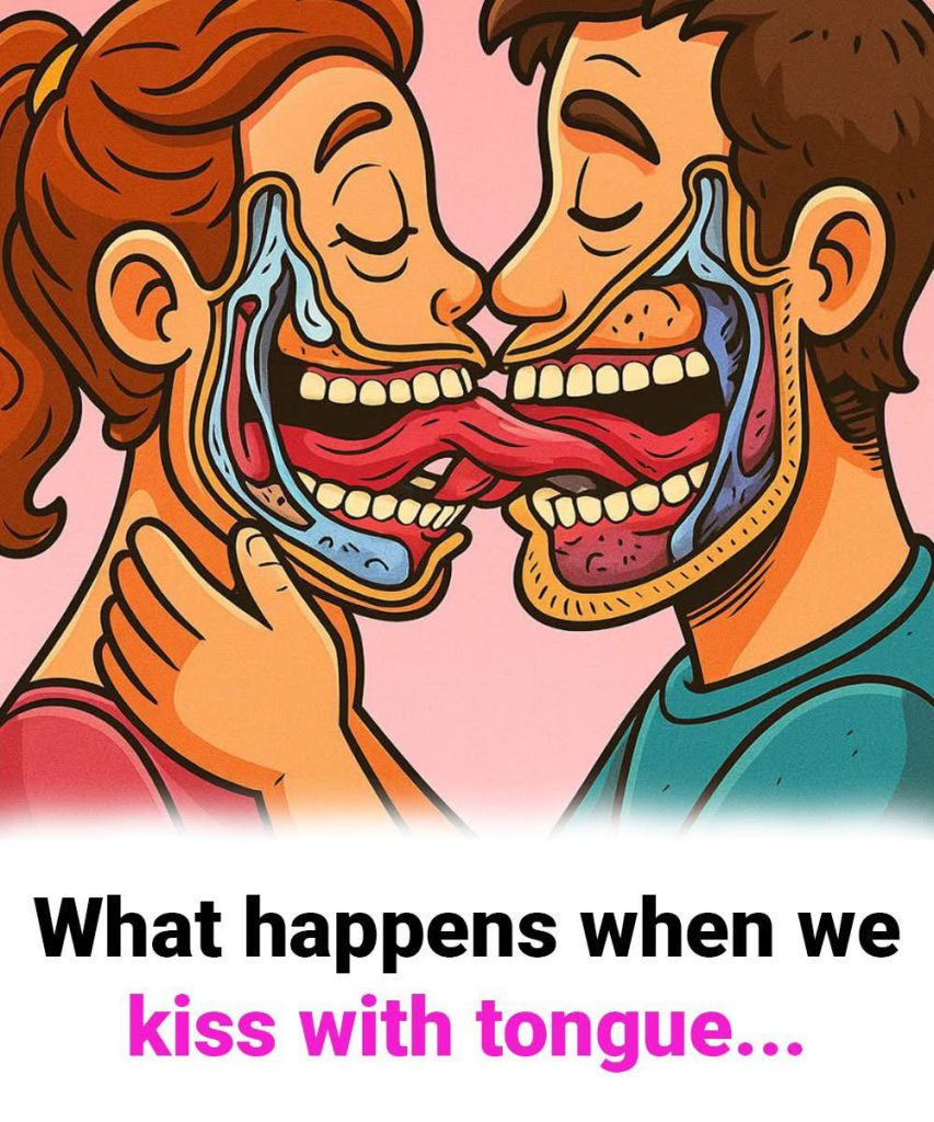 This is what happens when we kiss