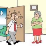 Bob comes home drunk one night, slids into bed beside wife