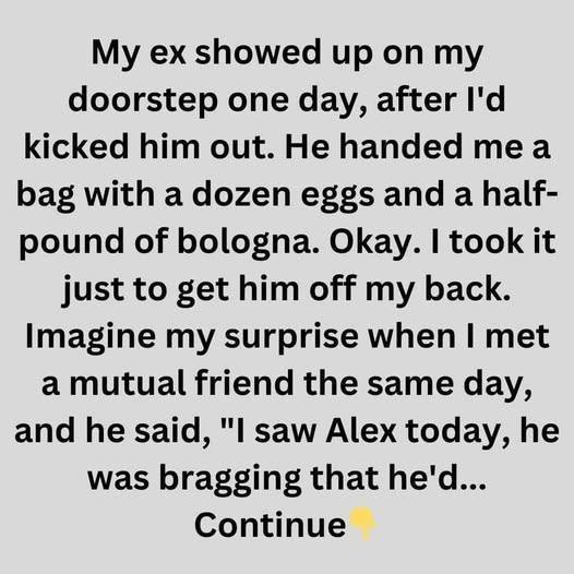 “My Ex Gave Me Eggs and Bologna… Then Bragged About What?”