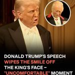 Donald Trump Gives a Speech During a State Banquet While on His Visit to the UK