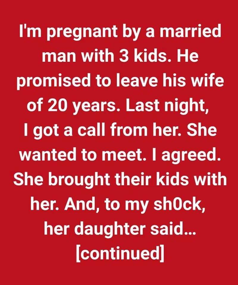 I Broke Up a Marriage and Got Pregnant — But His Wife’s Unexpected Question Left Me Stunned