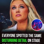 Many spotted the same disturbing detail on stage at Charlie Kirk’s memorial