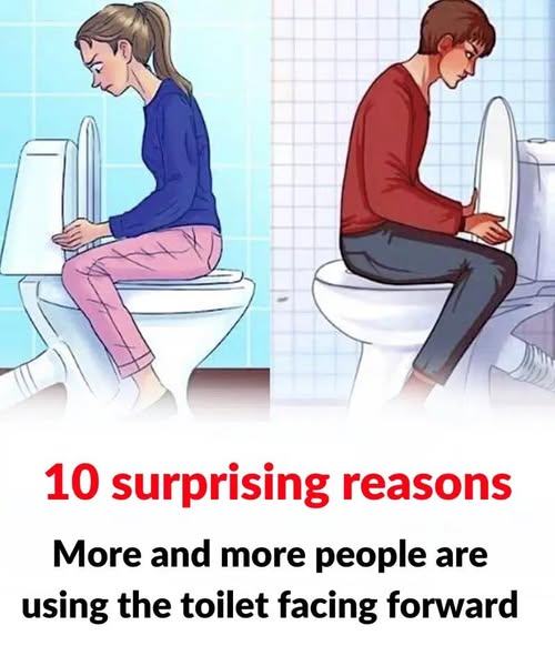 More and more people are using the toilet facing forward, for 10 surprising reasons