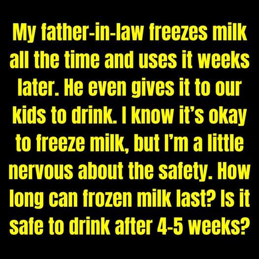 It’s possible to freeze milk—were you aware of that?