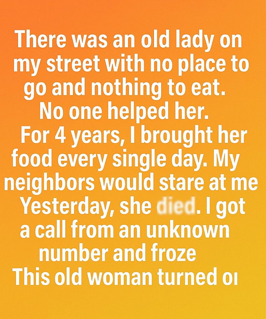 The Old Woman No One Spoke To Left Me Something That Changed Everything