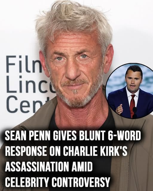 Sean Penn’s haunting 6-word response to Charlie Kirk killingSean Penn’s haunting 6-word response to Charlie Kirk killing