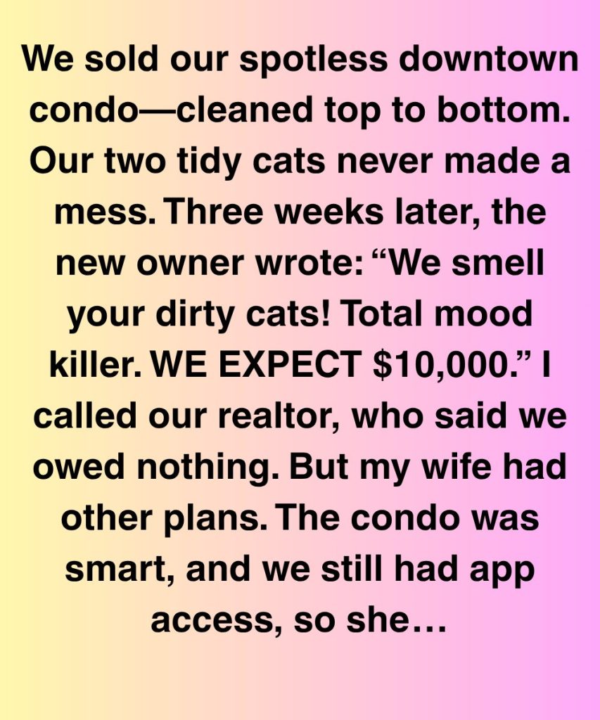 WE SOLD OUR CONDO—BUT OUR SMART HOME HAD THE LAST WORD