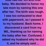 The Name On The Birth Certificate