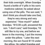 Grandma and Grandpa were visiting their kids overnight.