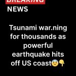 Thousands of Americans flee to higher ground after monster 7.3 earthquake triggered tsunami war.ning