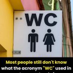 People are only just realising what WC toilet sign actually stands for