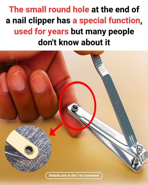 The Secret Purpose of the Tiny Hole on Your Nail Clipper