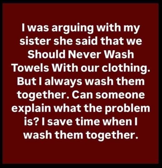 The Truth About Washing Towels and Clothes Together