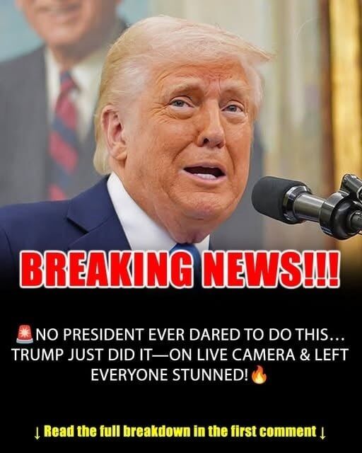 No President Ever Tried This, Trump Just Did, On Live Camera!