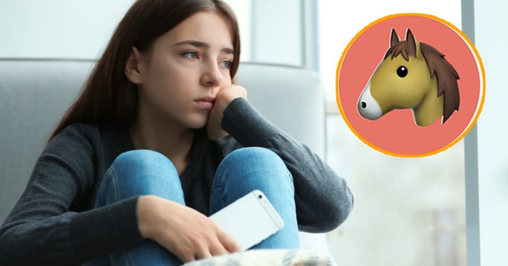 Cops warn parents about the hidden meaning behind the horse emoji