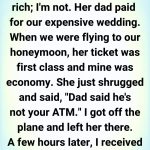 She Sat in First Class While I Was Sent to Economy — That’s When I Knew What Our Marriage Really Meant