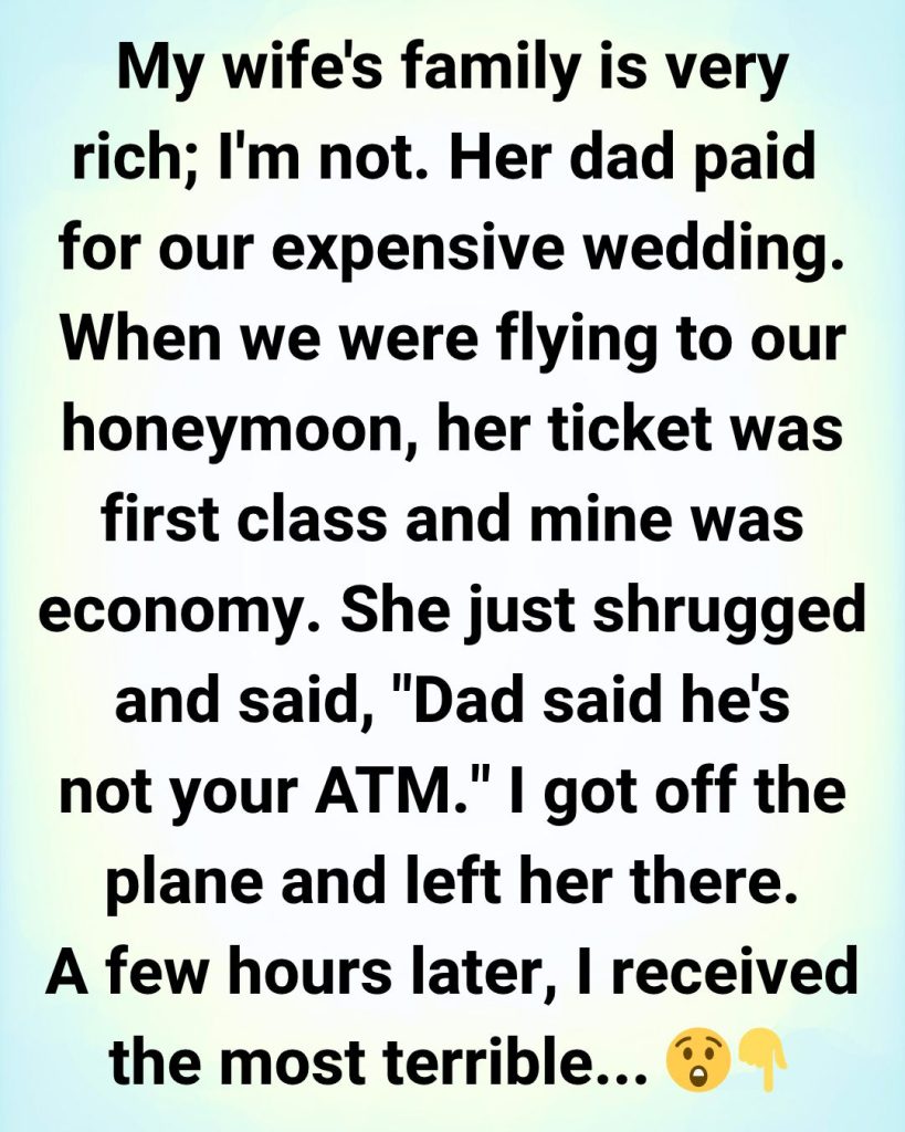 She Sat in First Class While I Was Sent to Economy — That’s When I Knew What Our Marriage Really Meant