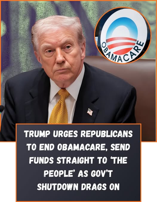 Trump urges Republicans to end Obamacare, send funds straight to ‘the people’ as gov’t shutdown drags on