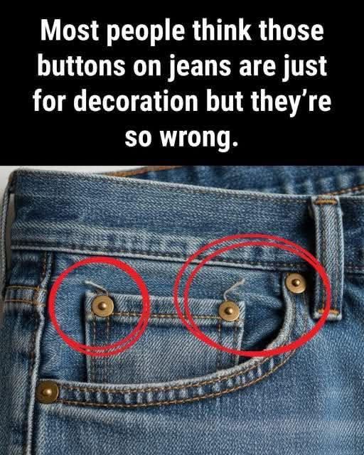 Why Do Jeans Have Those Tiny Buttons?